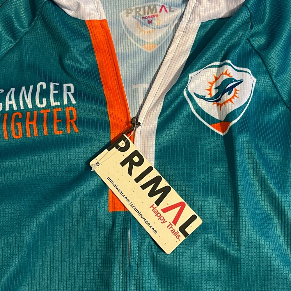 Dolphin Breast Cancer Bike Shirt M